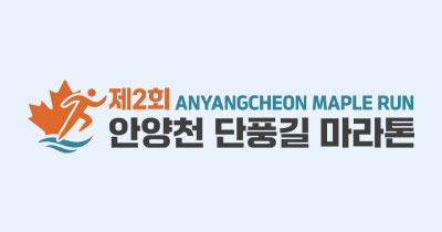 안양천 단풍길 마라톤 포스터